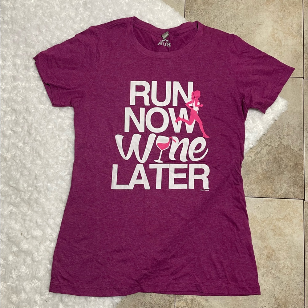 “Run Now Wine Later” Next Level T-Shirt